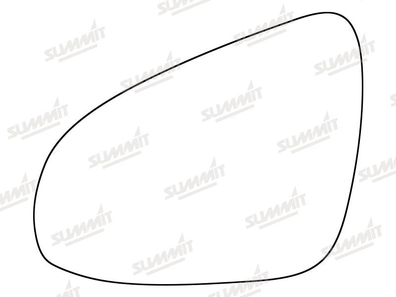 Summit Heated Base Plate With Standard Mirror Glass fits Toyota Yaris LHS - Summit Shop