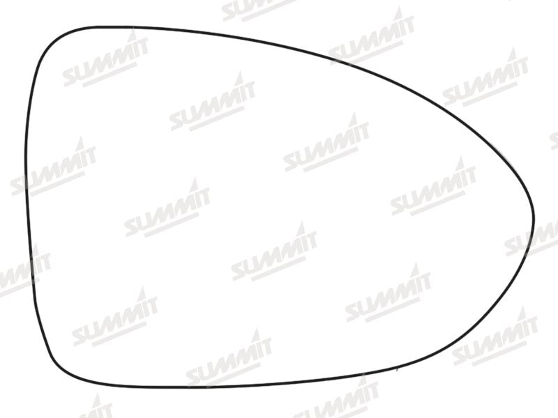 Summit Stick-On Standard Mirror Glass fits Kia Rio 13 on RHS - Summit Shop