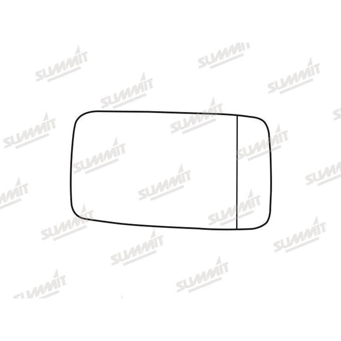 Summit Stick-On Aspheric Mirror Glass fits VW Golf Mk3 Inc Cabriolet 92 to 99 RHS - Summit Shop