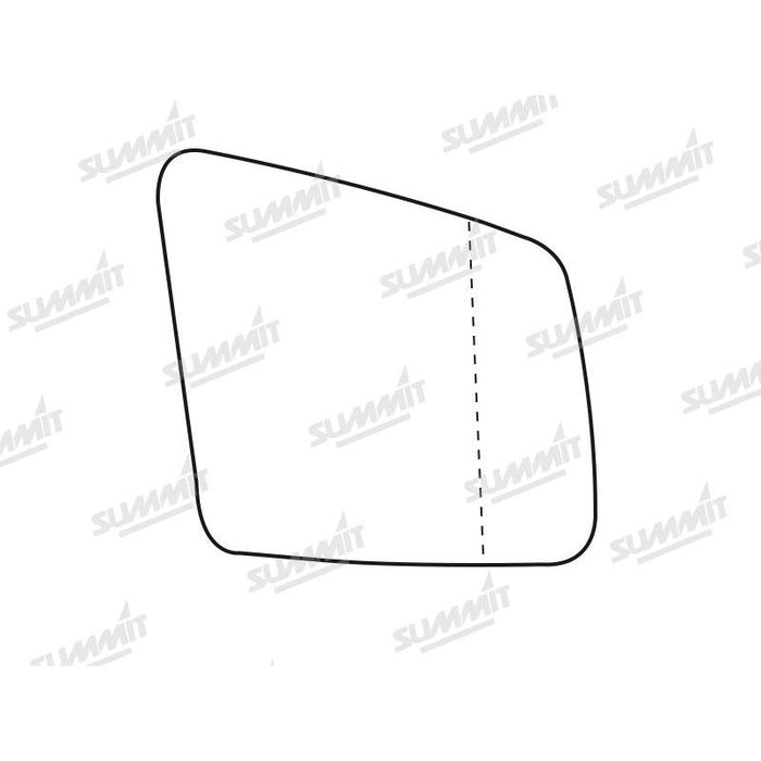 Summit Heated Base Plate With Blind Spot Mirror Glass fits Mercedes R Class 11 to 16 RHS - Summit Shop