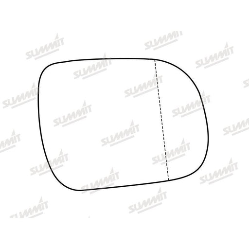 Summit Stick-On Standard Mirror Glass fits Toyota Hilux 05 to 16 RHS - Summit Shop