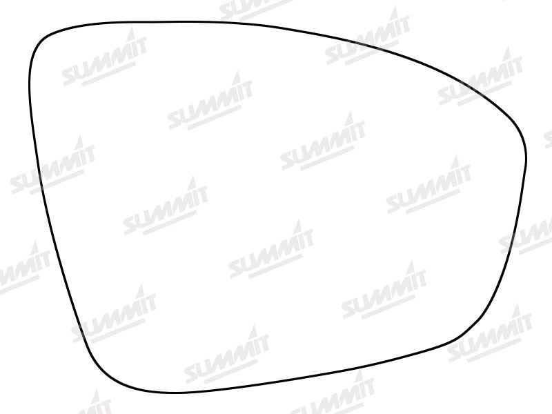 Summit Heated Base Plate With Standard Mirror Glass fits Renault Megane 2015 on RHS - Summit Shop