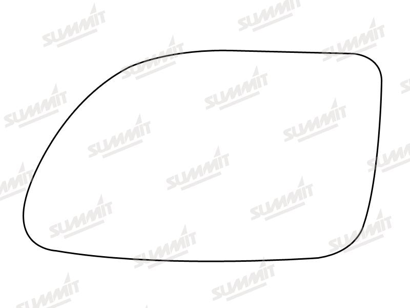 Summit Stick-On Standard Mirror Glass fits Renault 19 LHS - Summit Shop