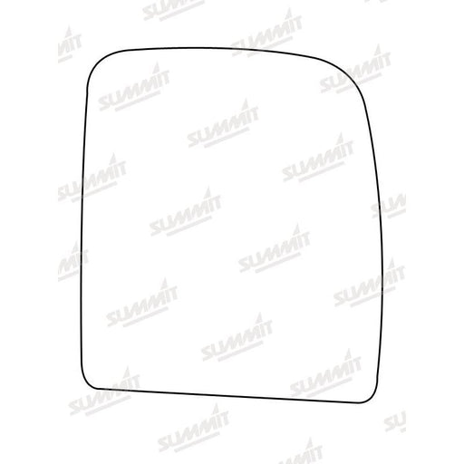 Summit Stick-On Commercial Mirror Glass fits Citroen Jumpy, Fiat Scudo, Peugeot Expert RHS - Summit Shop