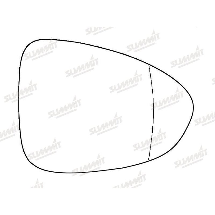 Summit Stick-On Standard Mirror Glass fits Vauxhall Zafira Tourer RHS - Summit Shop
