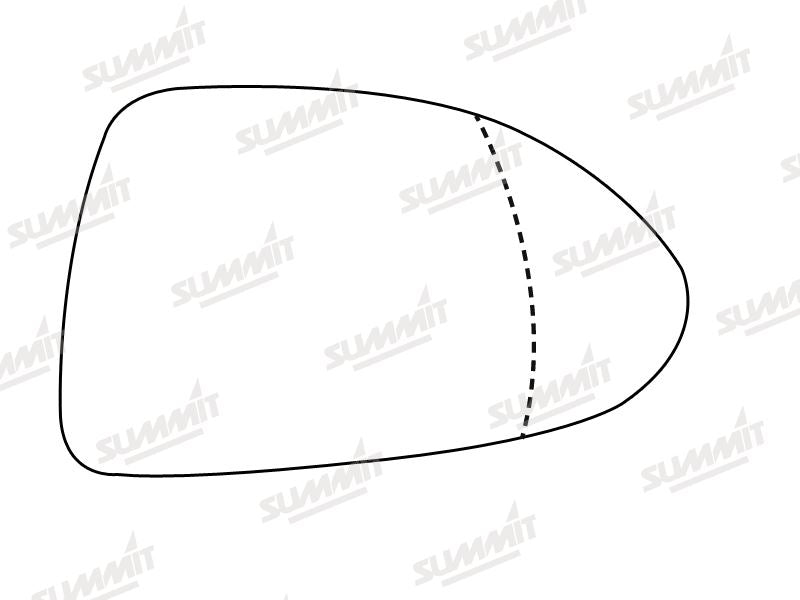 Summit Stick-On Aspheric Mirror Glass fits Vauxhall Corsa 07 on RHS - Summit Shop