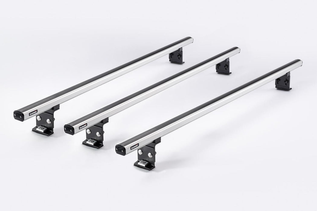 Summit 3 x Aluminium Fixed Point Roof Bars Rack 1.7m for Renault Trafic X82 - Summit Shop