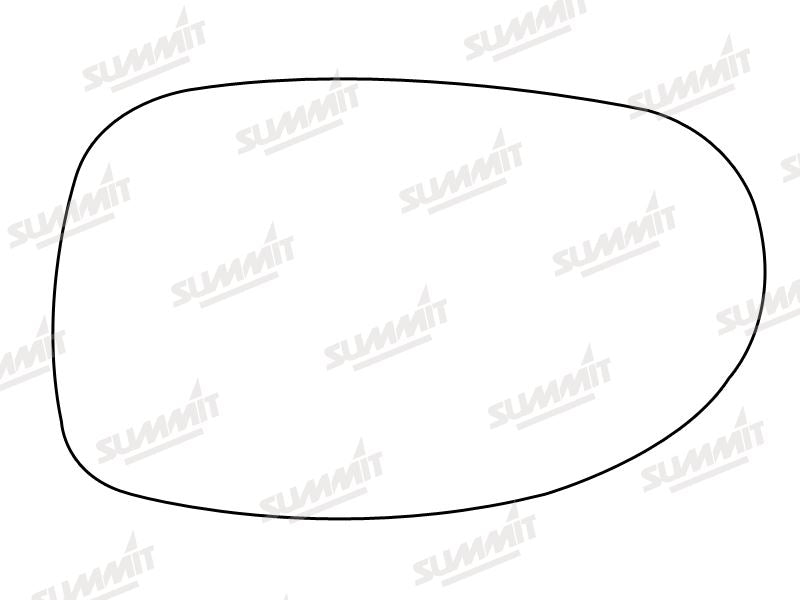 Summit Stick-On Standard Mirror Glass fits Citroen C5 LHS - Summit Shop