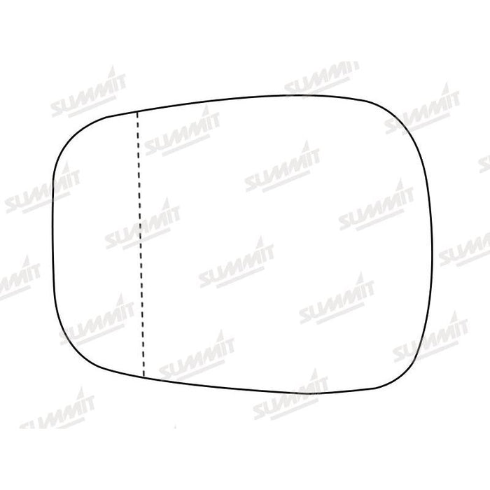 Summit Non-Heated Base Plate With Blind Spot Mirror Glass fits Renault Kangoo 01 on LHS RHS - Summit Shop
