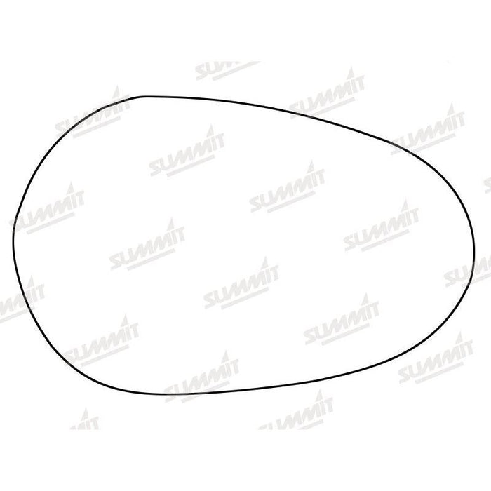 Summit Stick-On Standard Mirror Glass fits Lancia Ypsilon LHS & RHS - Summit Shop