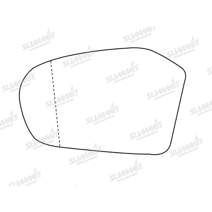 Summit Heated Base Plate With Blind Spot Mirror Glass fits Merc Benz A Class / B Class LHS - Summit Shop