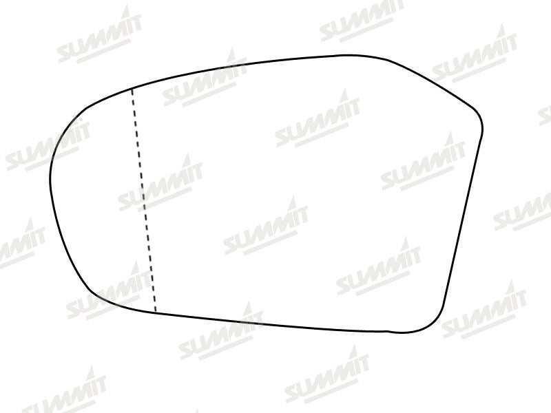 Summit Heated Base Plate With Blind Spot Mirror Glass fits Merc Benz A Class / B Class LHS - Summit Shop