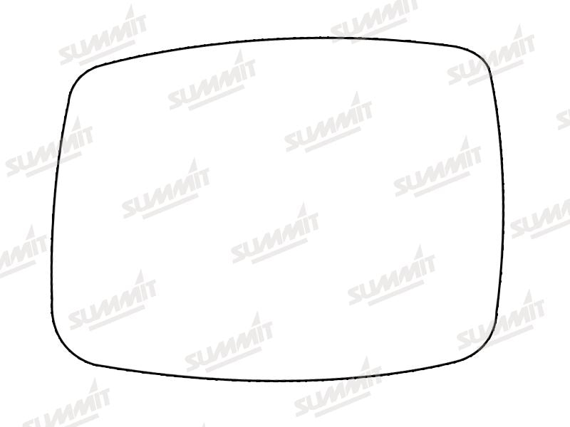 Summit Stick-On Standard Mirror Glass fits Nissan X-Trail 01 on LHS - Summit Shop