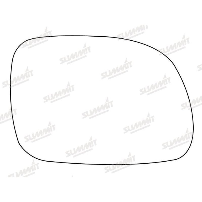 Summit Stick-On Standard Mirror Glass fits Chrysler Voyager Grand Voyager RHS - Summit Shop