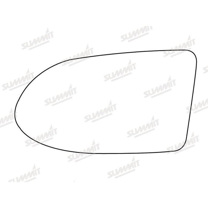 Summit Stick-On Standard Mirror Glass fits Vauxhall Zafira 99 on LHS - Summit Shop