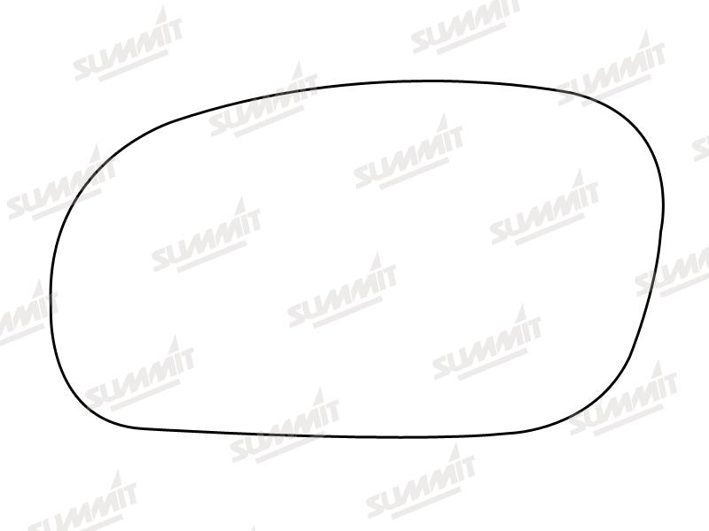 Summit Stick-On Standard Mirror Glass fits Daewoo Espera LHS - Summit Shop