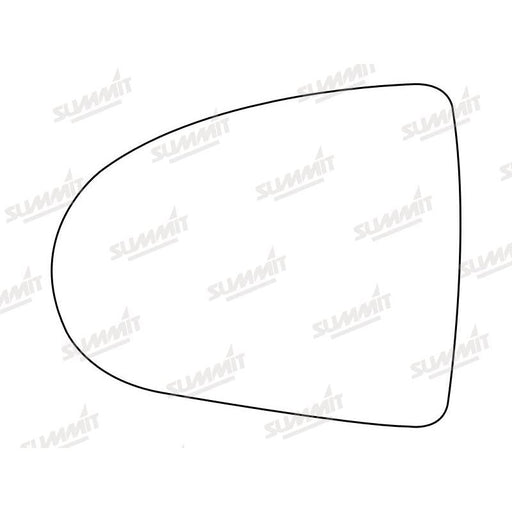 Summit Stick-On Standard Mirror Glass fits Mitsubishi Colt 04 on LHS - Summit Shop