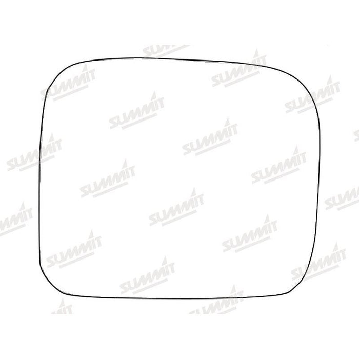 Summit Stick-On Standard Mirror Glass fits Isuzu Trooper 92 to 05 RHS - Summit Shop