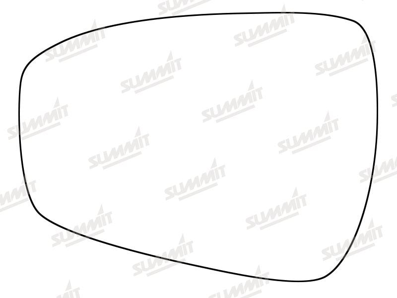 Summit Stick-On Standard Mirror Glass fits Ford Mondeo 12 on LHS - Summit Shop