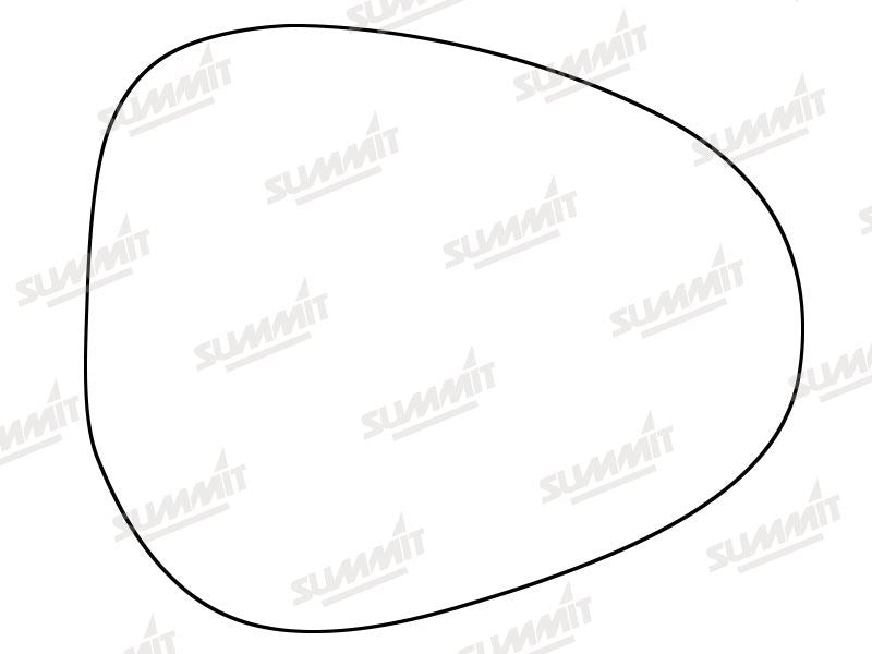 Summit Stick-On Standard Mirror Glass fits Lancia Ypsilon 10 on RHS - Summit Shop