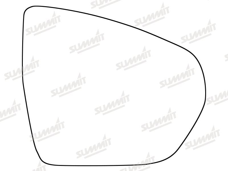 Summit Heated Base Plate With Standard Mirror Glass fits Vauxhall Grandland X 18 on RHS - Summit Shop