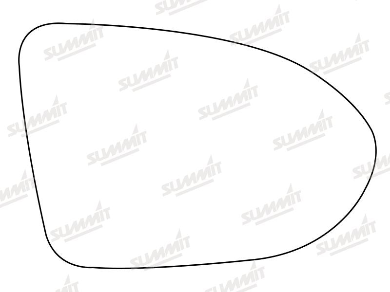 Summit Heated Base Plate With Blind Spot Mirror Glass fits VW Passat 15 on RHS - Summit Shop