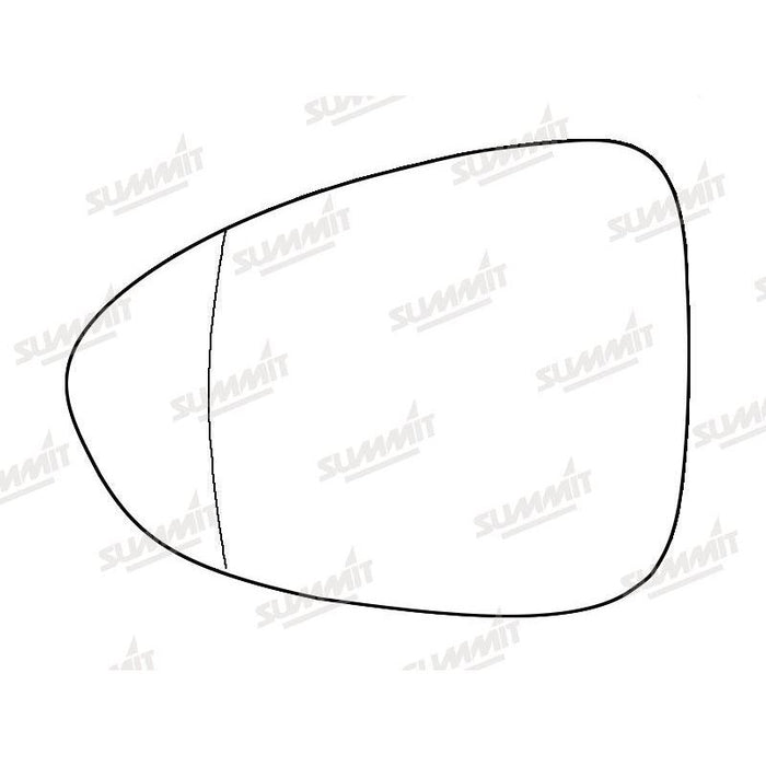 Summit Stick-On Aspheric Mirror Glass fits Vauxhall Zafira Tourer LHS - Summit Shop