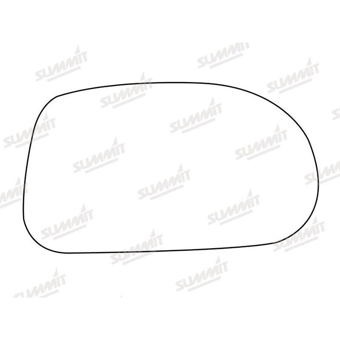 Summit Stick-On Standard Mirror Glass fits Fiat Bravo Brava 95 to 01 RHS - Summit Shop