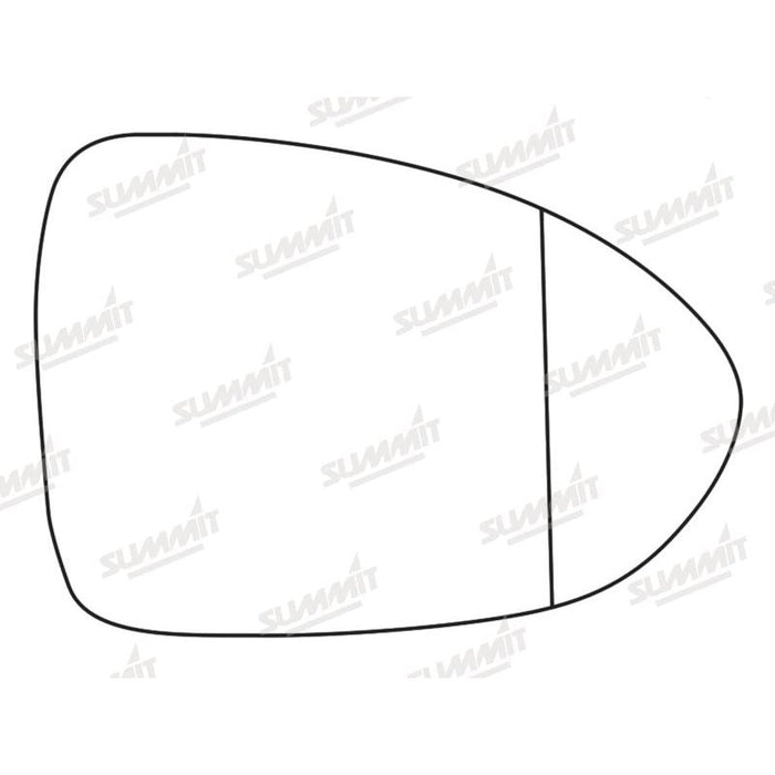 Summit Stick-On Aspheric Mirror Glass fits Kia Rio 13> RHS - Summit Shop