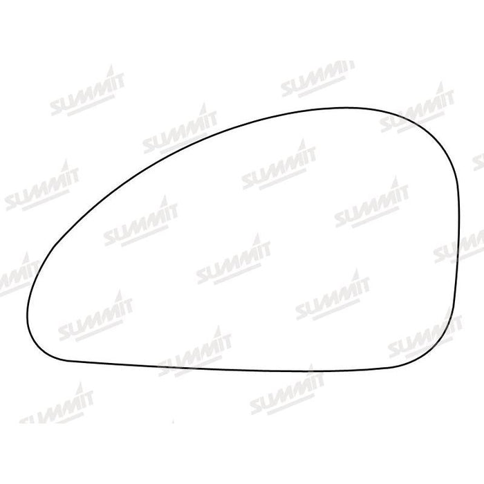 Summit Stick-On Standard Mirror Glass fits Ford Cougar LHS - Summit Shop