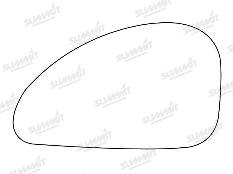 Summit Stick-On Standard Mirror Glass fits Ford Cougar LHS - Summit Shop