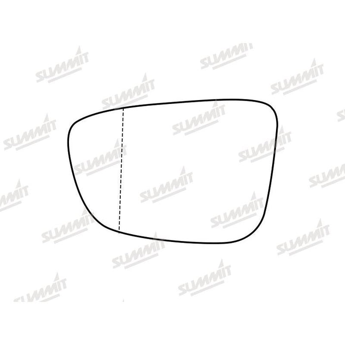 Summit Stick-On Aspheric Mirror Glass fits BMW 5 Series 17 on LHS - Summit Shop