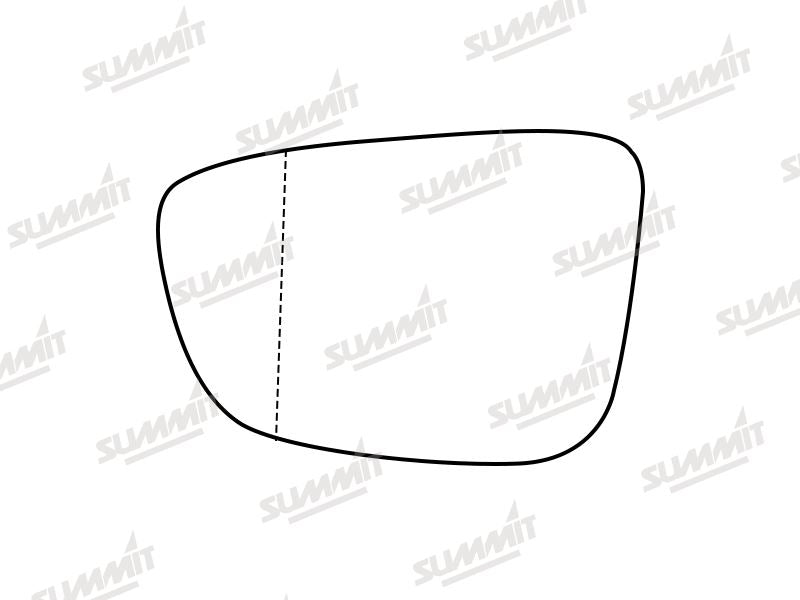 Summit Stick-On Aspheric Mirror Glass fits BMW 5 Series 17 on LHS - Summit Shop
