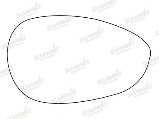 Summit Non-Heated Base Plate With Standard Mirror Glass fits Fiat 500 Punto 05 on RHS - Summit Shop