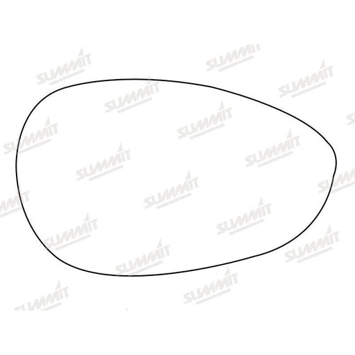 Summit Non-Heated Base Plate With Standard Mirror Glass fits Fiat 500 Punto 05 on RHS - Summit Shop