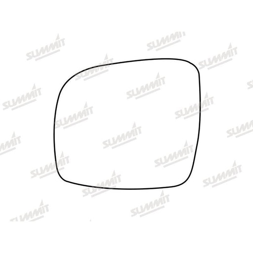 Summit Stick-On Standard Mirror Glass fits Chrysler Grand Voyager 07 to 17 LHS - Summit Shop