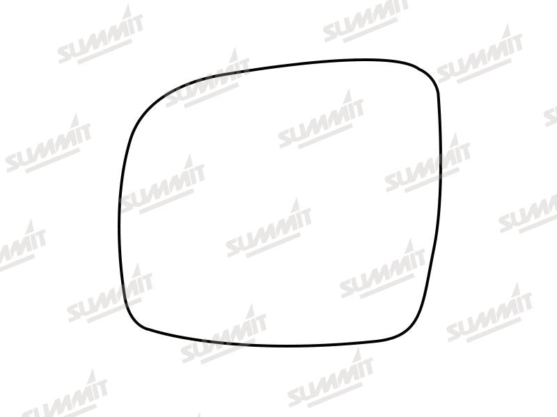 Summit Stick-On Standard Mirror Glass fits Chrysler Grand Voyager 07 to 17 LHS - Summit Shop