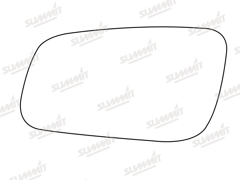 Summit Stick-On Anti Dazzle Mirror Glass fits Audi A3, A4 A6 LHS - Summit Shop