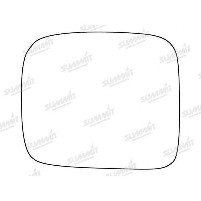 Summit Stick-On Standard Mirror Glass fits Isuzu Trooper 92 to 05 LHS - Summit Shop