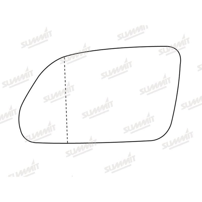 Summit Non-Heated Base Plate With Standard Mirror Glass fits VW Polo/Skoda Octavia LHS - Summit Shop