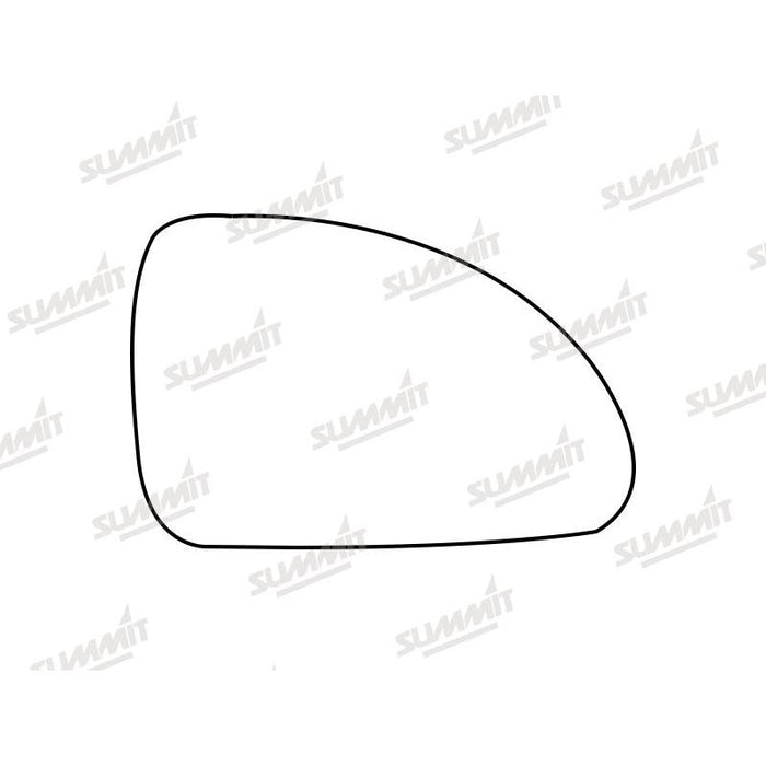 Summit Stick-On Standard Mirror Glass fits Kia Ceed 06 to 12 RHS - Summit Shop