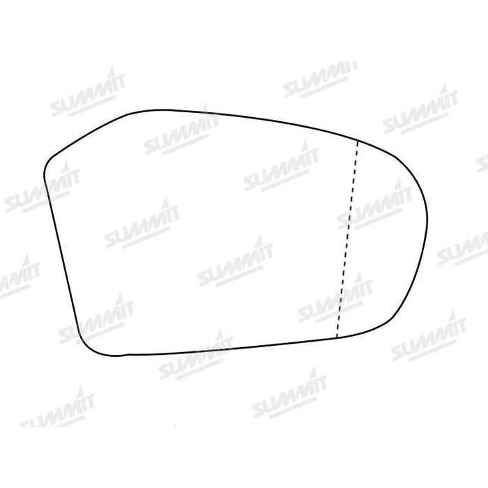 Summit Stick-On Standard Mirror Glass fits Mercedes A B Class 05 on RHS - Summit Shop