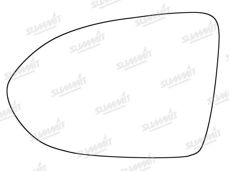 Summit Heated Base Plate With Standard Mirror Glass fits VW Passat 15 on LHS - Summit Shop