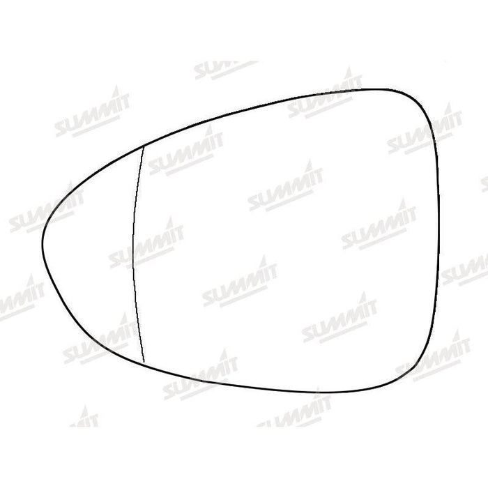Summit Stick-On Standard Mirror Glass fits Vauxhall Zafira Tourer LHS - Summit Shop