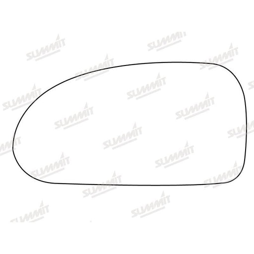 Summit Stick-On Standard Mirror Glass fits Hyundai Coupe LHS - Summit Shop
