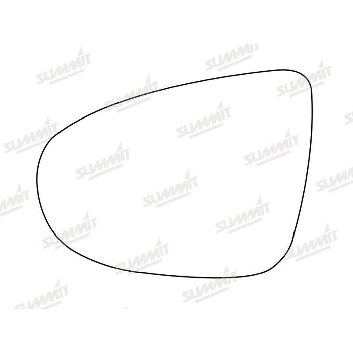 Summit Stick-On Aspheric Mirror Glass fits VW Golf 6 LHS - Summit Shop
