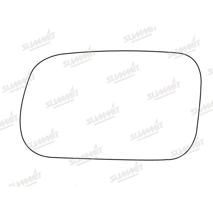 Summit Stick-On Standard Mirror Glass fits Kia Mentor I II LHS - Summit Shop