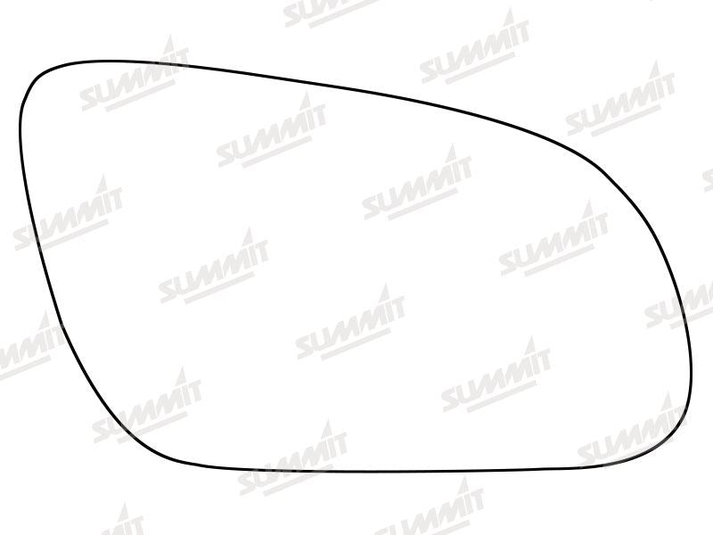 Summit Stick-On Standard Mirror Glass fits Audi A8 02 to 08 RHS - Summit Shop