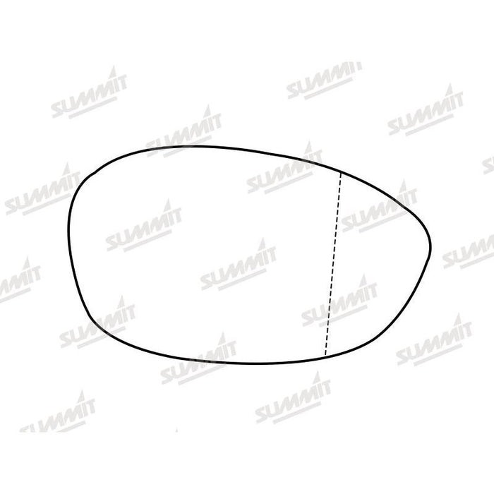 Summit Stick-On Aspheric Mirror Glass fits Alfa Romeo Brera, 4C & 8C Spider RHS - Summit Shop