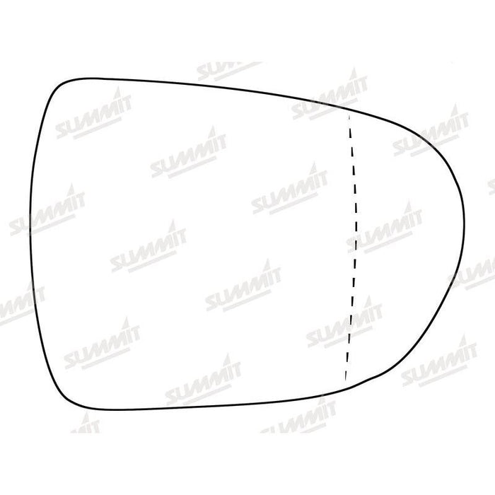 Summit Stick-On Aspheric Mirror Glass fits Hyundai i40 12 on RHS - Summit Shop